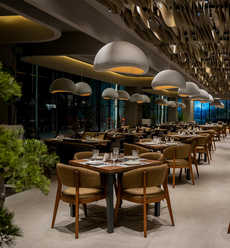 Custom café counter and commercial dining interior concept in KL